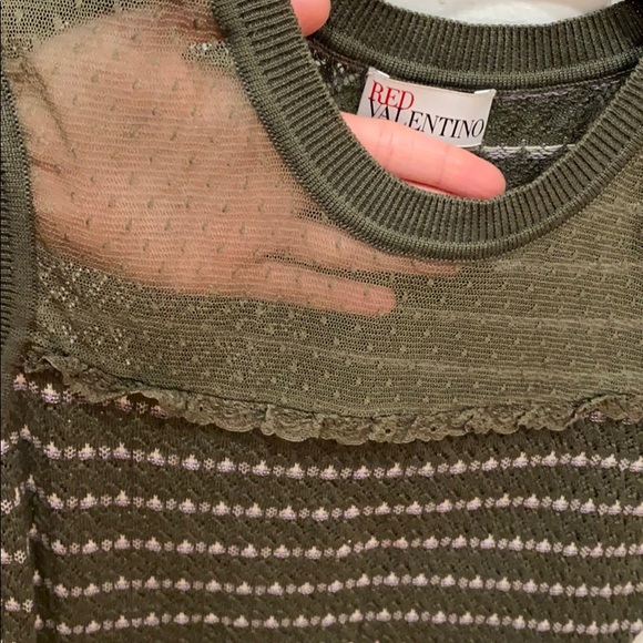 RED Valentino - Sleeveless Sheer Knit Top - Picture 4 of 5